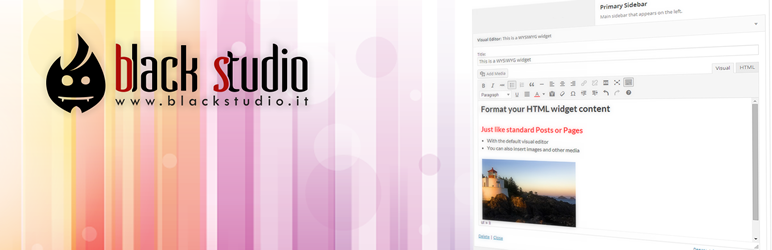 Black Studio TinyMCE Widget for Wordpress
