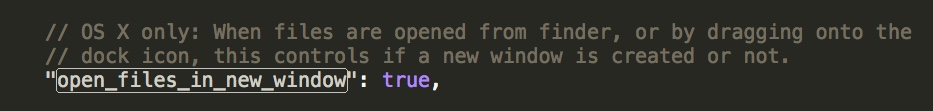 ตั้งค่าให้ Sublime text ไม่เปิดหน้าต่างใหม่